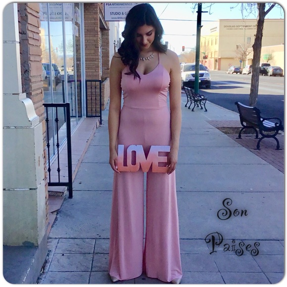 Son Paises Pants - Pink Jumpsuit-LAST ONE